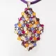 Symphony - Malvina Rhombus M-Purple Suedine - 2